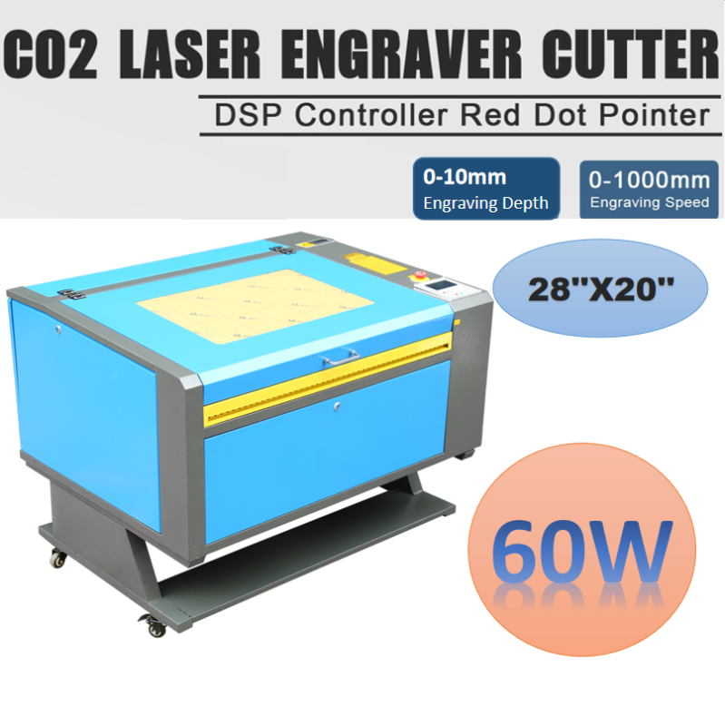 60W CO2 Usb Laser Engraving Cutting Machine Dsp Engraver Cutter 70x50cm