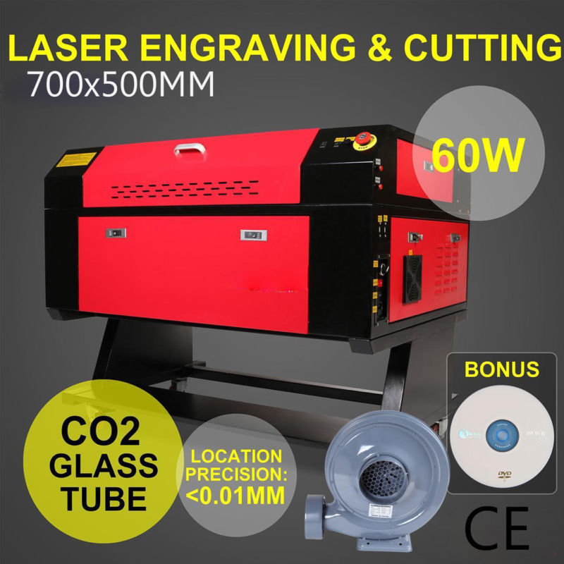 60W CO2 Laser Tube Laser Engraving Engraver Cutting Machine Laser Cutter for sale from United States