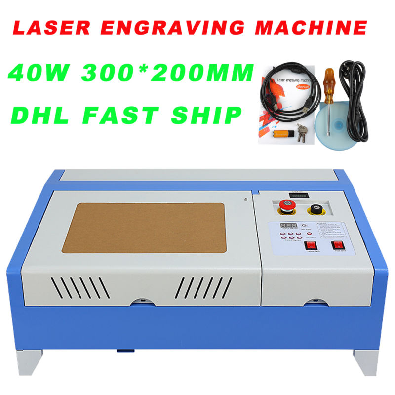 40w Laser Engraving Machine JK-K3020 CO2 Laser Cutting Machine Blowing Retardant for sale from China