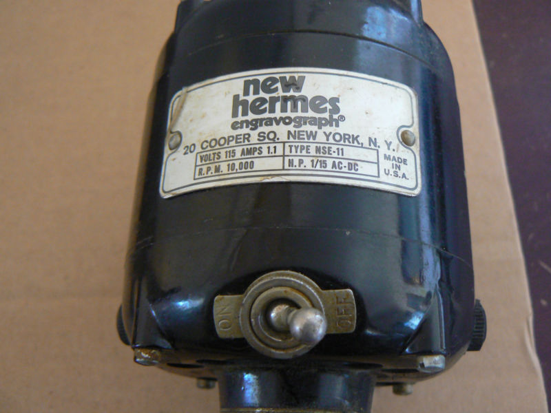 &quot;new Hermes&quot; Used Engravograph Engraver Electric Motor Tested Works Well 1.1AMP for sale from ...