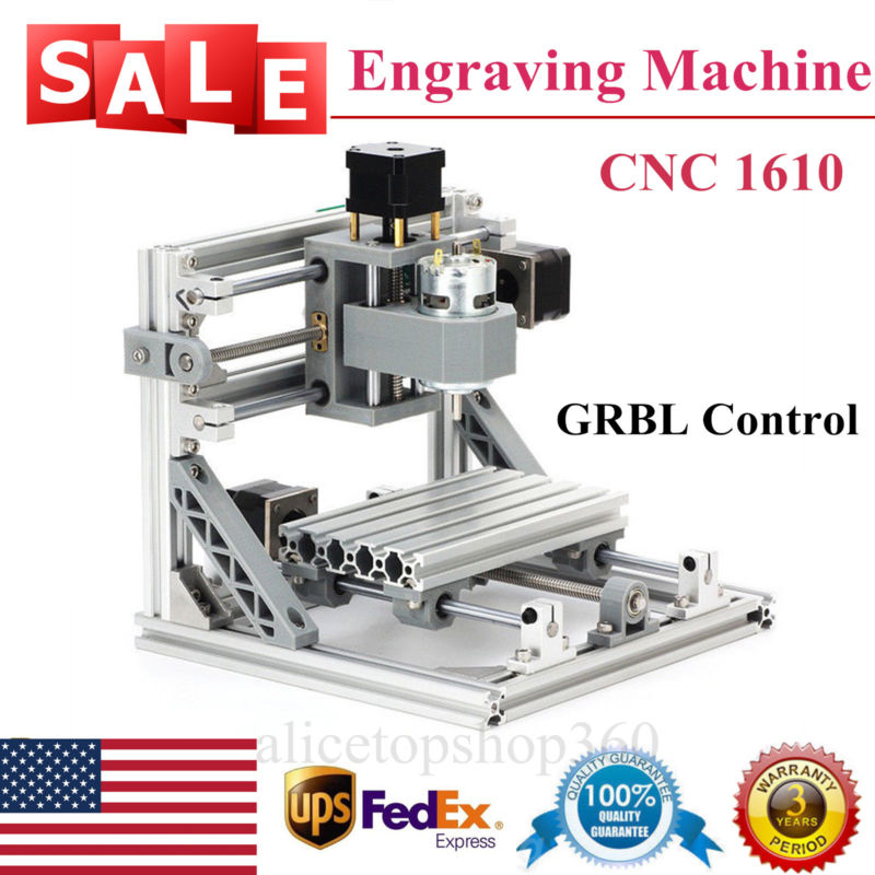 3Axis 1610 Usb Cnc Router Grbl Mini Engraver Engraving Machine + 500mw Laser Usa for sale from ...