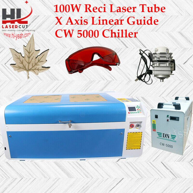 Dsp 1060 100W CO2 Laser Engraving Cutting Machine Engraver Cutter CW5000 Rdwork for sale from Canada