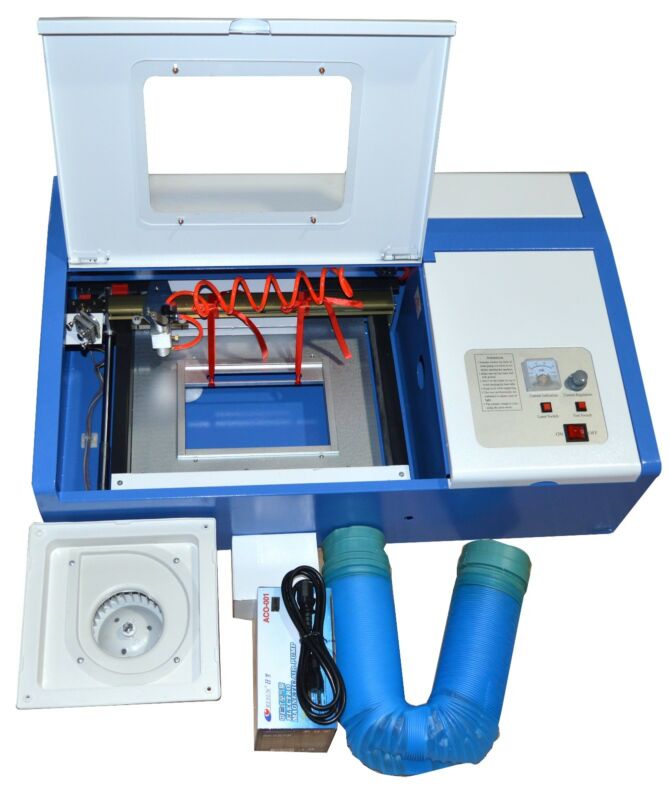 New 40W CO2 Laser Engraver Clamp Laser Engraving Cutting Machine Laser Tube for sale from Canada