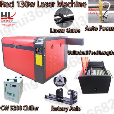 130W Laser Cutter Engraving Machine & CW5200 Chiller & 400MM Lift & Linear Guide for sale from ...